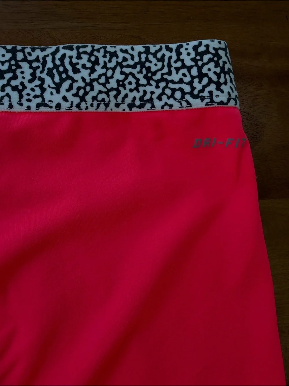 Nike Pro Dri-Fit Bright Pink Leggings w/ White 'JUST DO IT' Side Logo - Medium